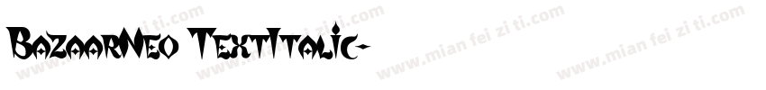 BazaarNeo TextItalic字体转换